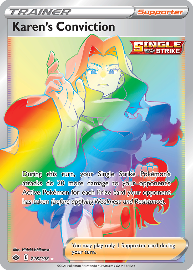 216/198 [CRE] Karen's Conviction - Rare Rainbow