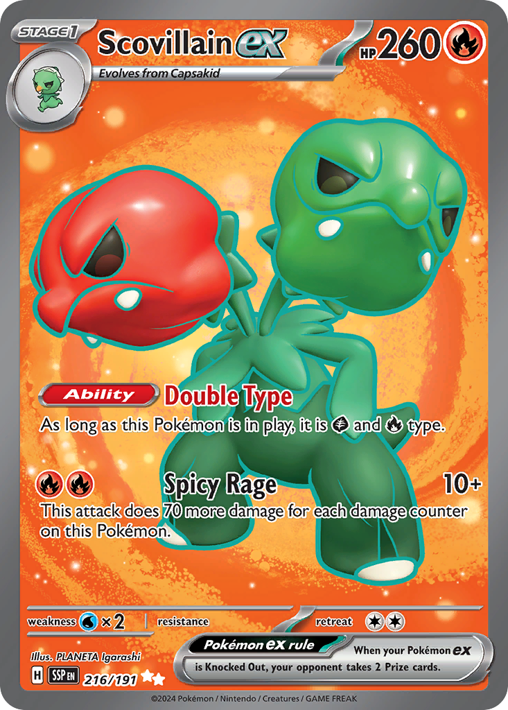 216/191 [SSP] Scovillain ex - Ultra Rare