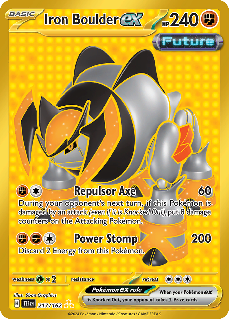 217/162 [TEF] Iron Boulder ex - Hyper Rare
