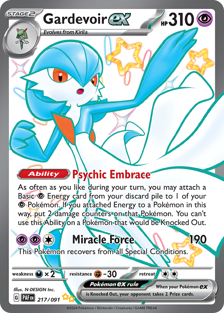 217/91 [SV4PT5] Gardevoir ex - Shiny Ultra Rare