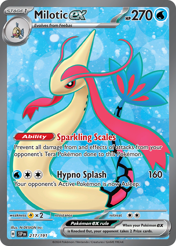 217/191 [SSP] Milotic ex - Ultra Rare
