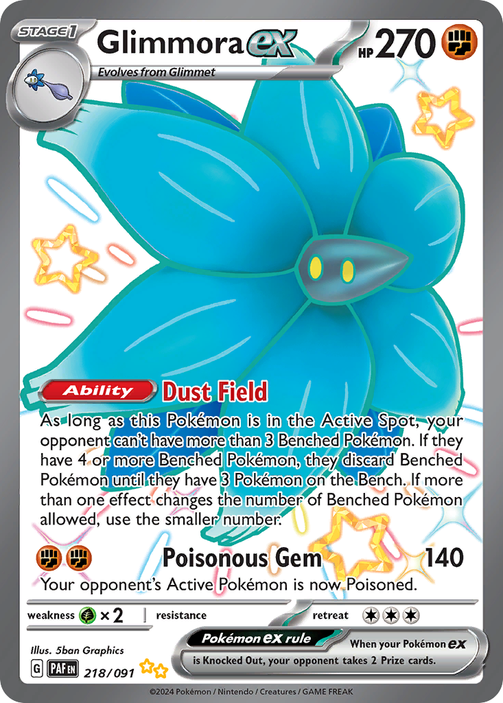 218/91 [SV4PT5] Glimmora ex - Shiny Ultra Rare