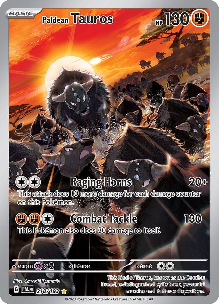 218/193 [SV2] Paldean Tauros - Illustration Rare