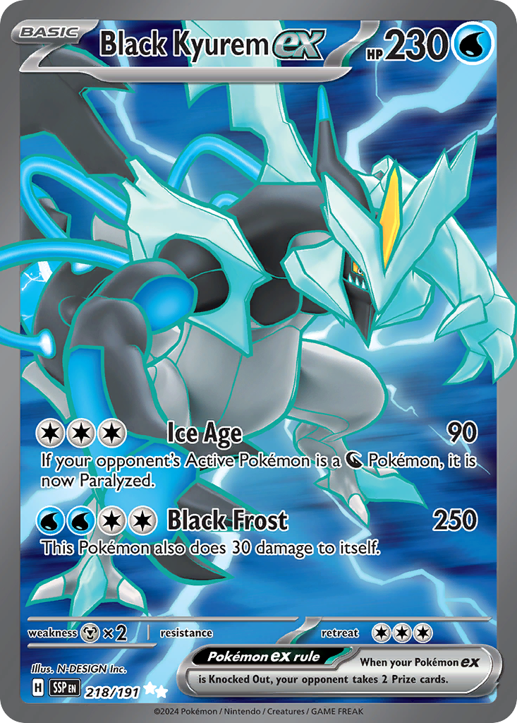 218/191 [SSP] Black Kyurem ex - Ultra Rare