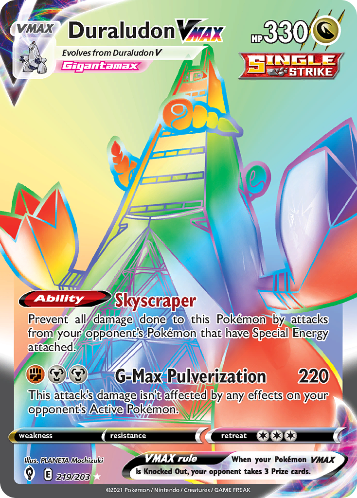 219/203 [EVS] Duraludon VMAX - Rare Rainbow