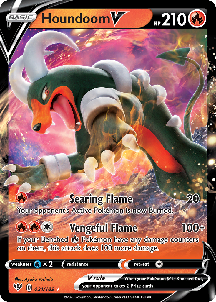 21/189 [DAA] Houndoom V - Rare Holo V