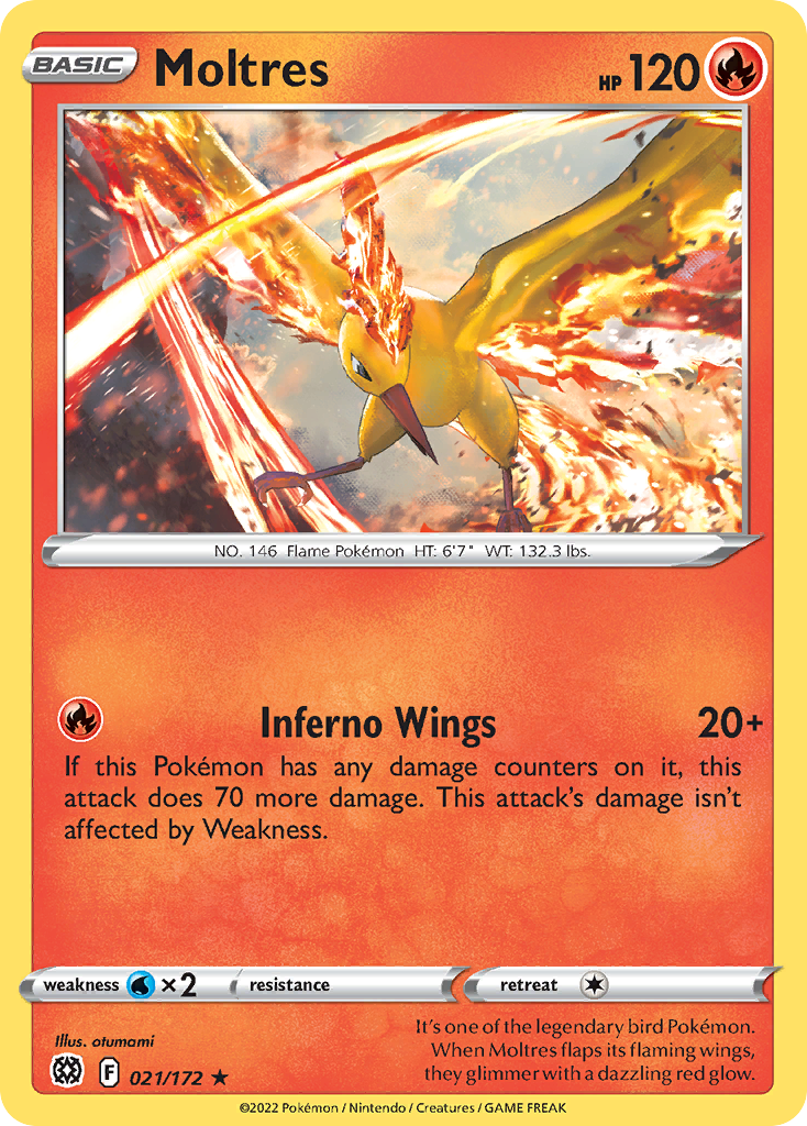 21/172 [BRS] Moltres - Rare Holo