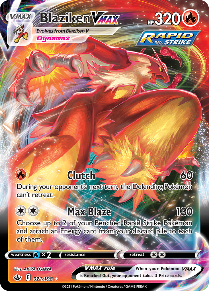 21/198 [CRE] Blaziken VMAX - Rare Holo VMAX