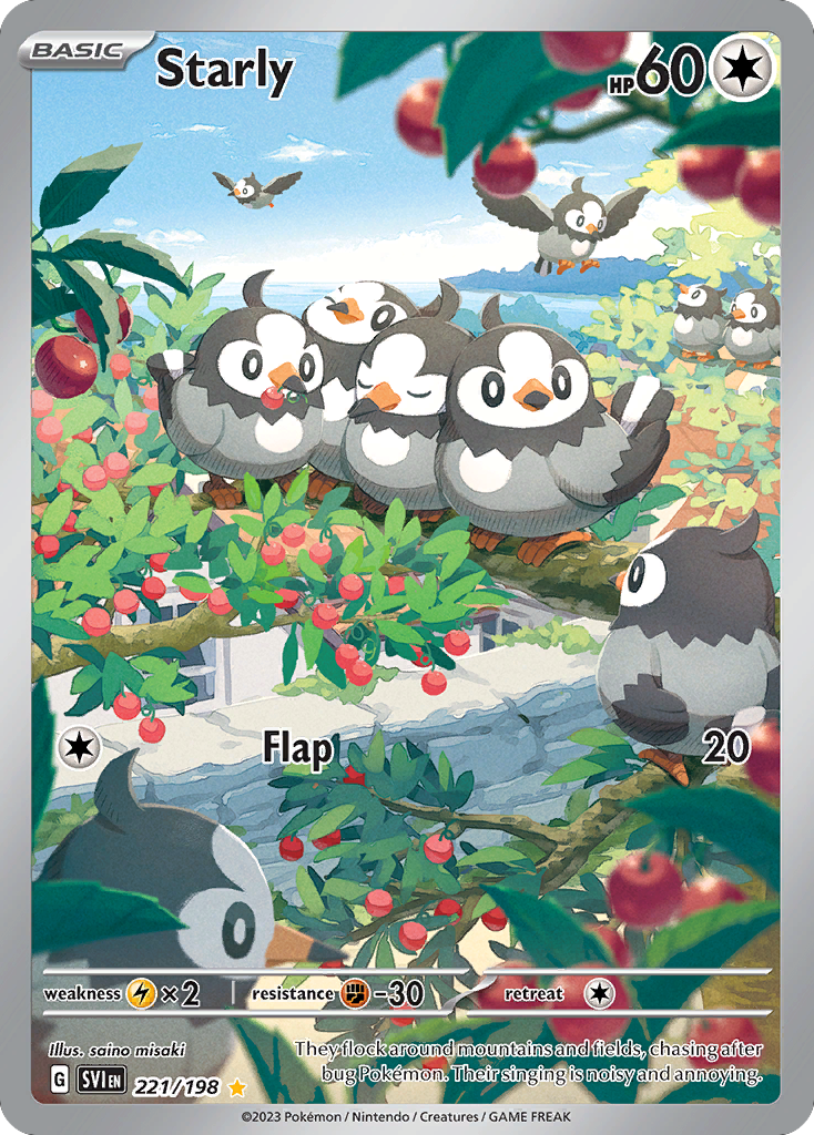 221/198 [SV1] Starly - Illustration Rare