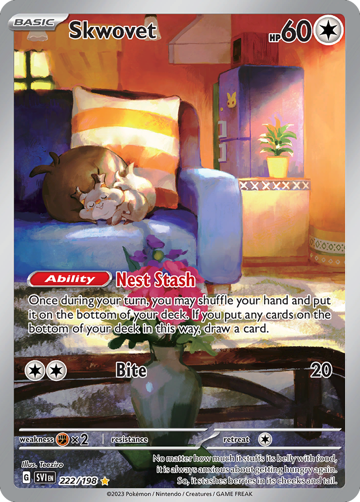 222/198 [SV1] Skwovet - Illustration Rare