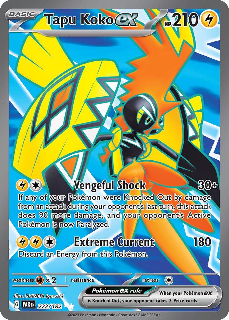 222/182 [SV4] Tapu Koko ex - Ultra Rare