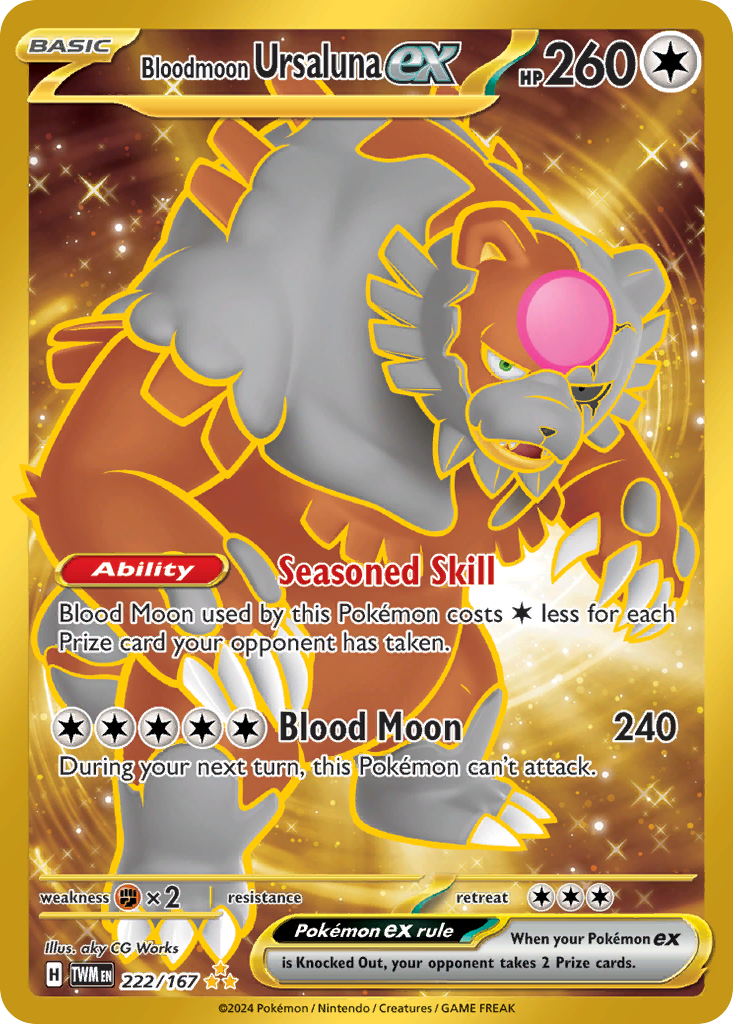 222/167 [TWM] Bloodmoon Ursaluna ex - Hyper Rare