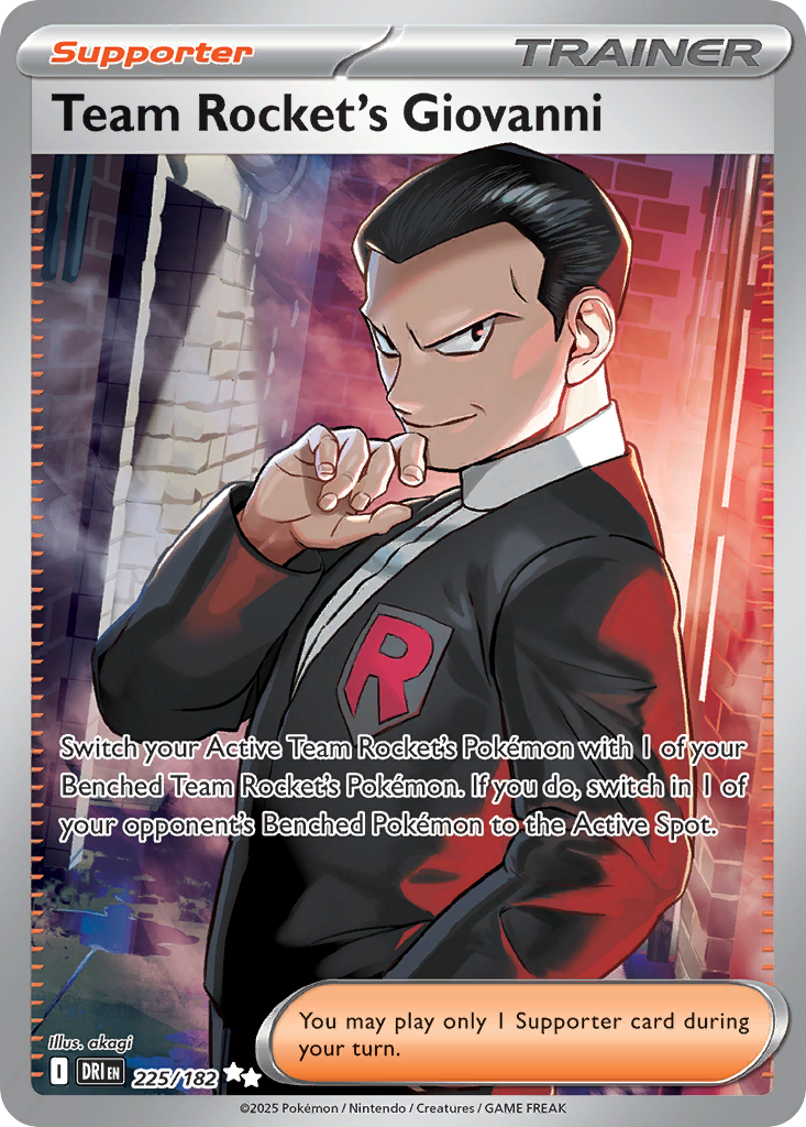 225/182 [DRI] Team Rocket's Giovanni - Ultra Rare