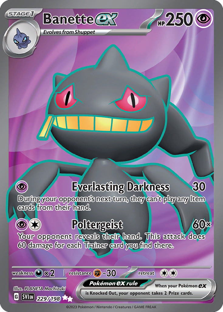 229/198 [SV1] Banette ex - Ultra Rare