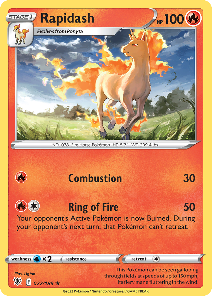 22/189 [ASR] Rapidash - Rare