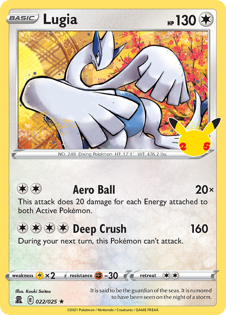 22/25 [CEL] Lugia - Rare