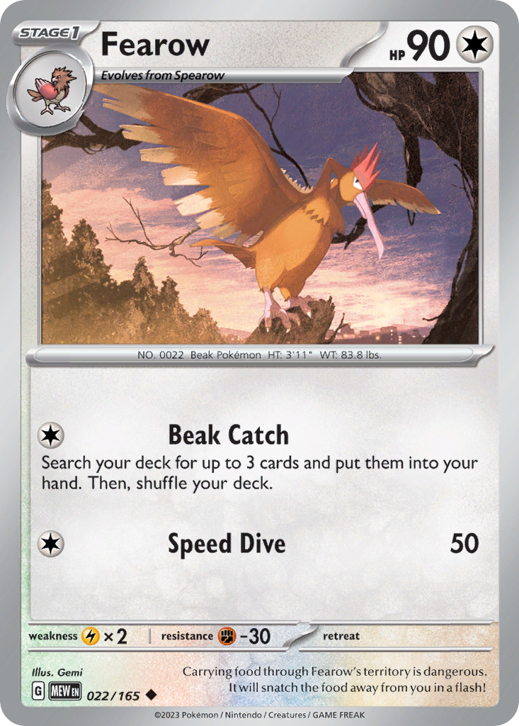 22/165 [SV3PT5] Fearow - Uncommon
