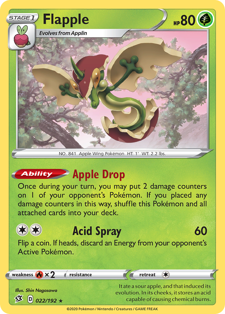 22/192 [RCL] Flapple - Rare Holo