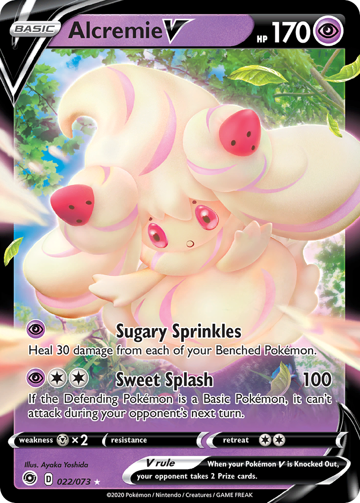 22/73 [CPA] Alcremie V - Rare Holo V