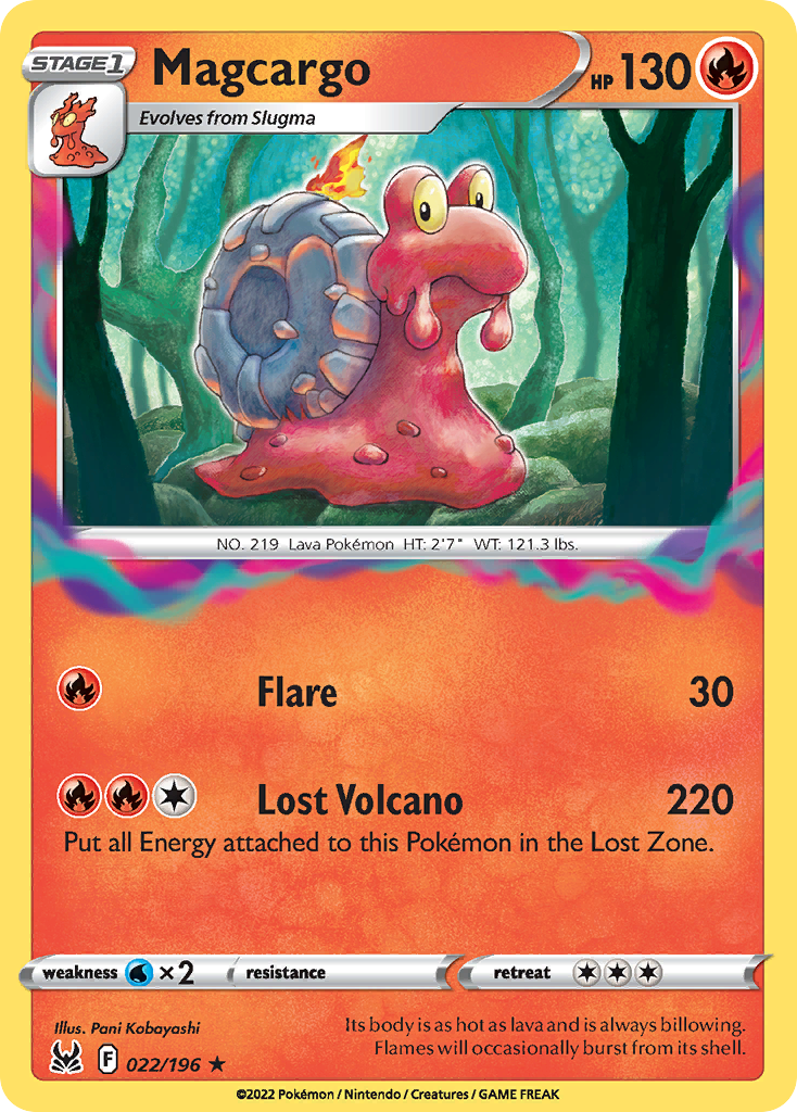 22/196 [LOR] Magcargo - Rare