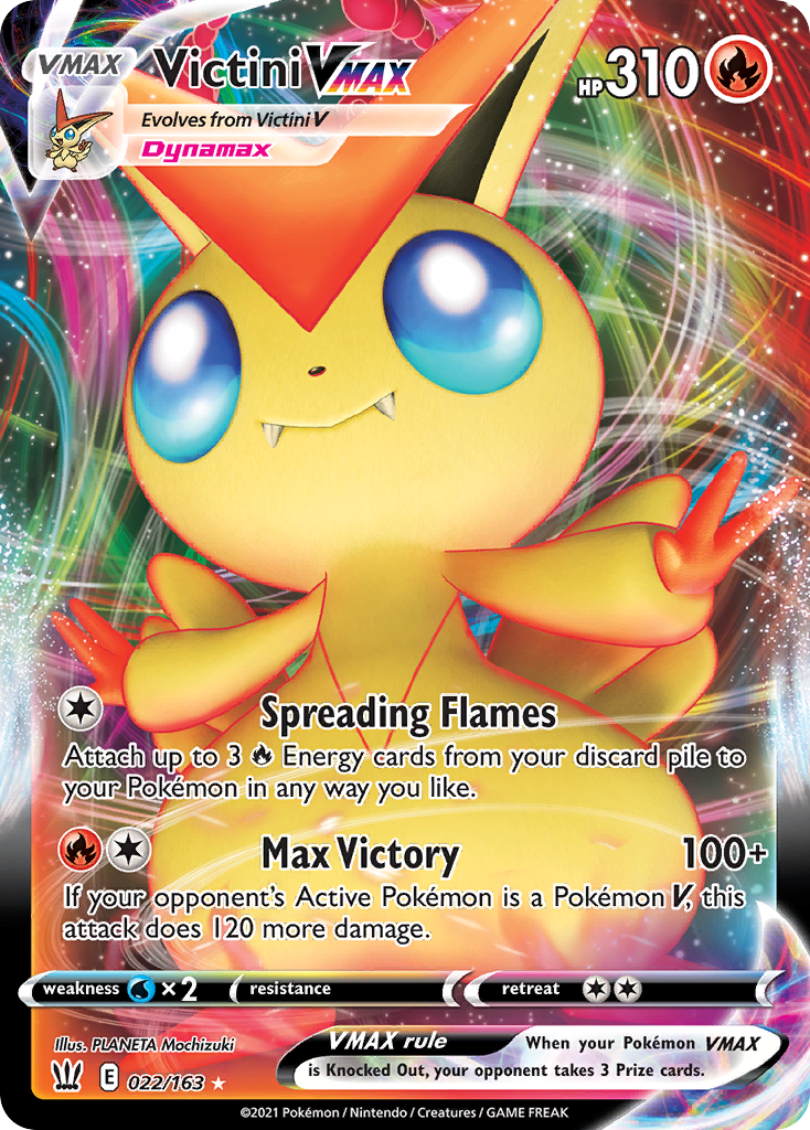 22/163 [BST] Victini VMAX - Rare Holo VMAX