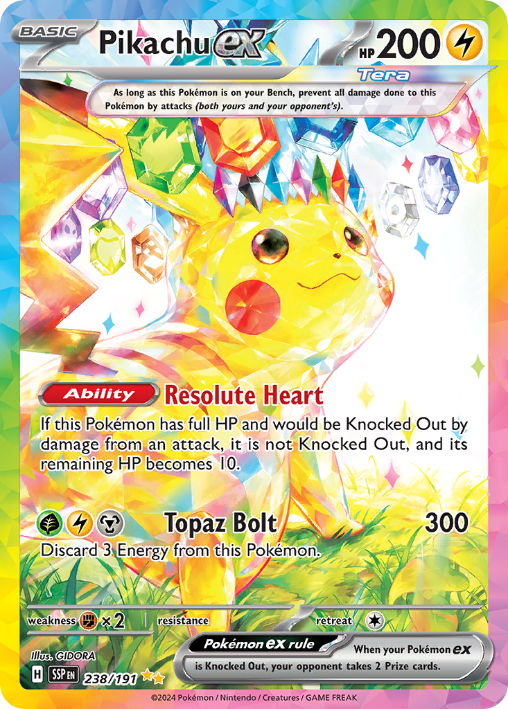 238/191 [SSP] Pikachu ex - Special Illustration Rare
