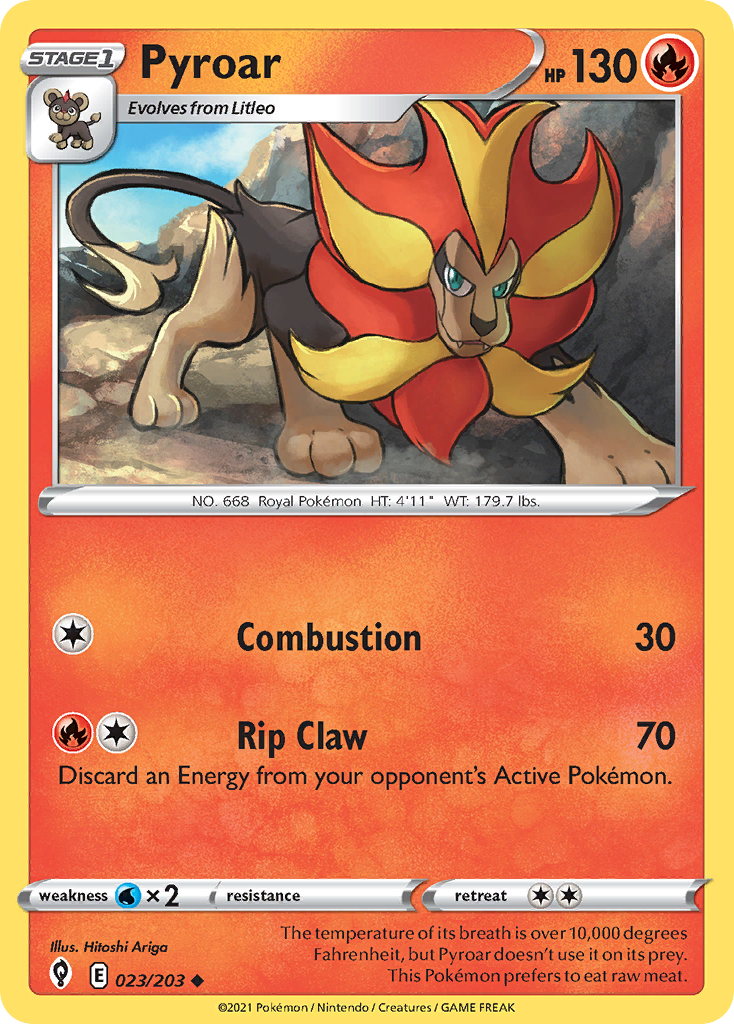 23/203 [EVS] Pyroar - Uncommon