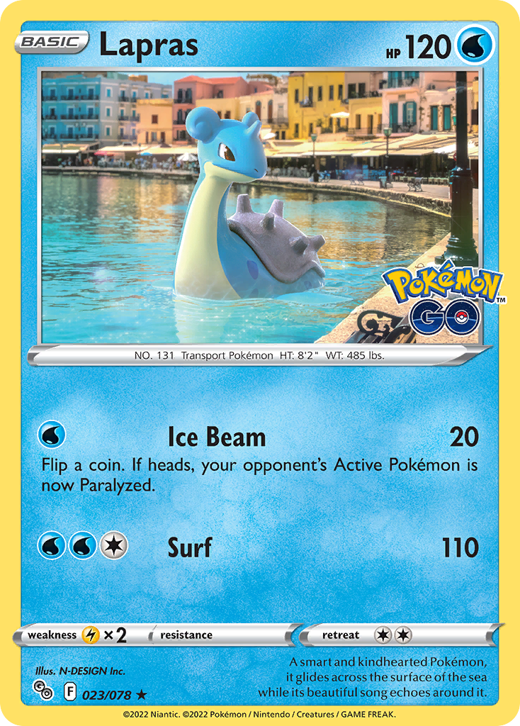 23/78 [PGO] Lapras - Rare Holo