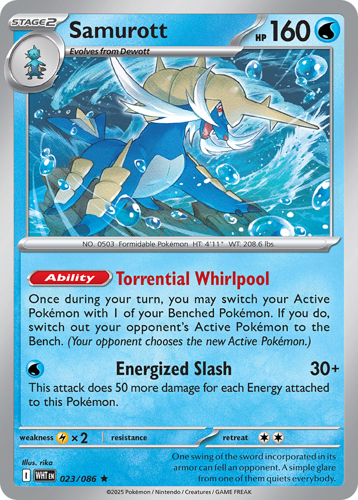 23/86 [WHT] Samurott - Rare