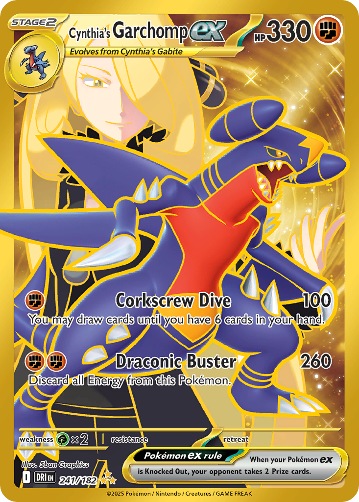 241/182 [DRI] Cynthia's Garchomp ex - Hyper Rare
