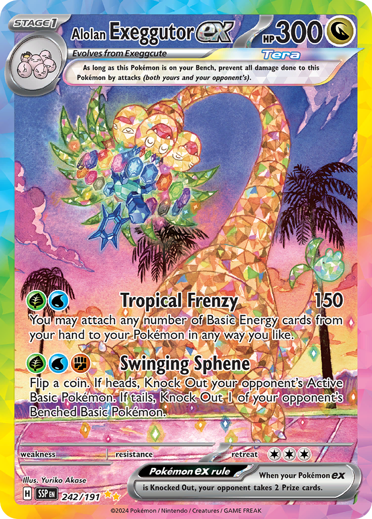 242/191 [SSP] Alolan Exeggutor ex - Special Illustration Rare