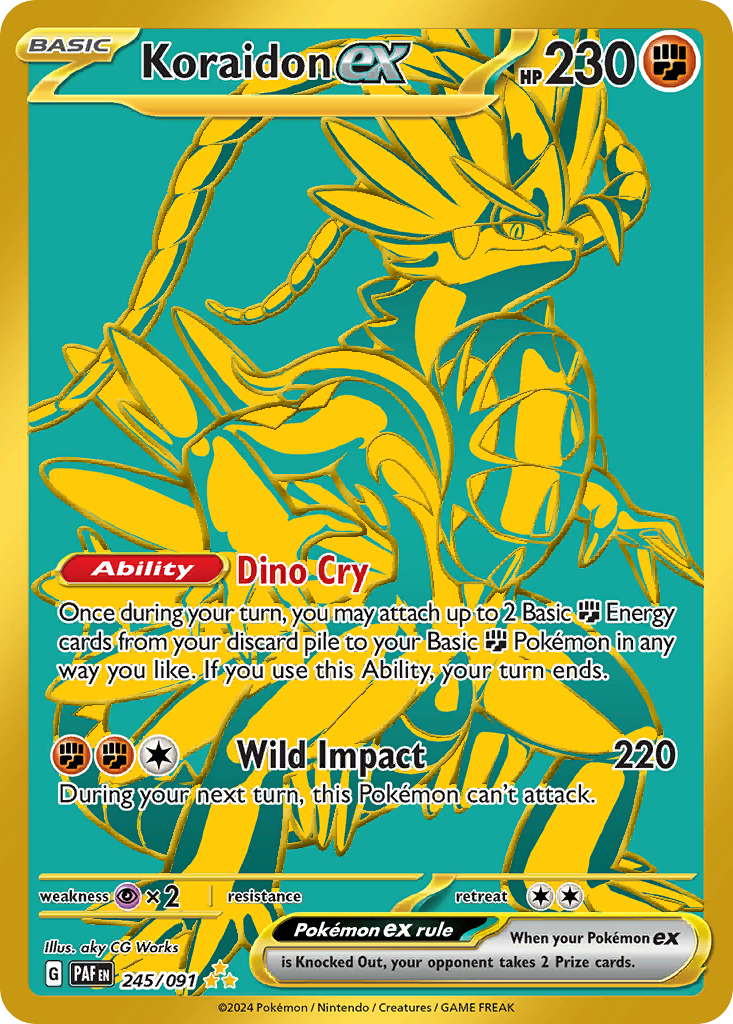 245/91 [SV4PT5] Koraidon ex - Hyper Rare