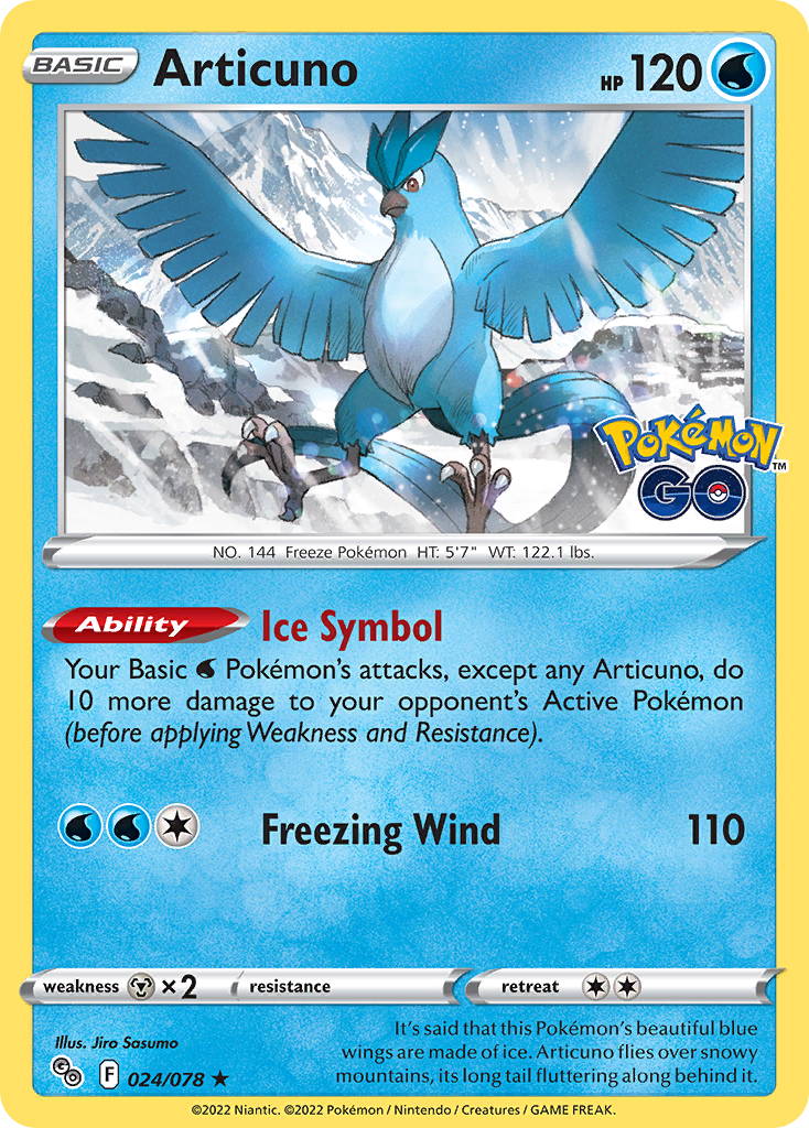 24/78 [PGO] Articuno - Rare Holo