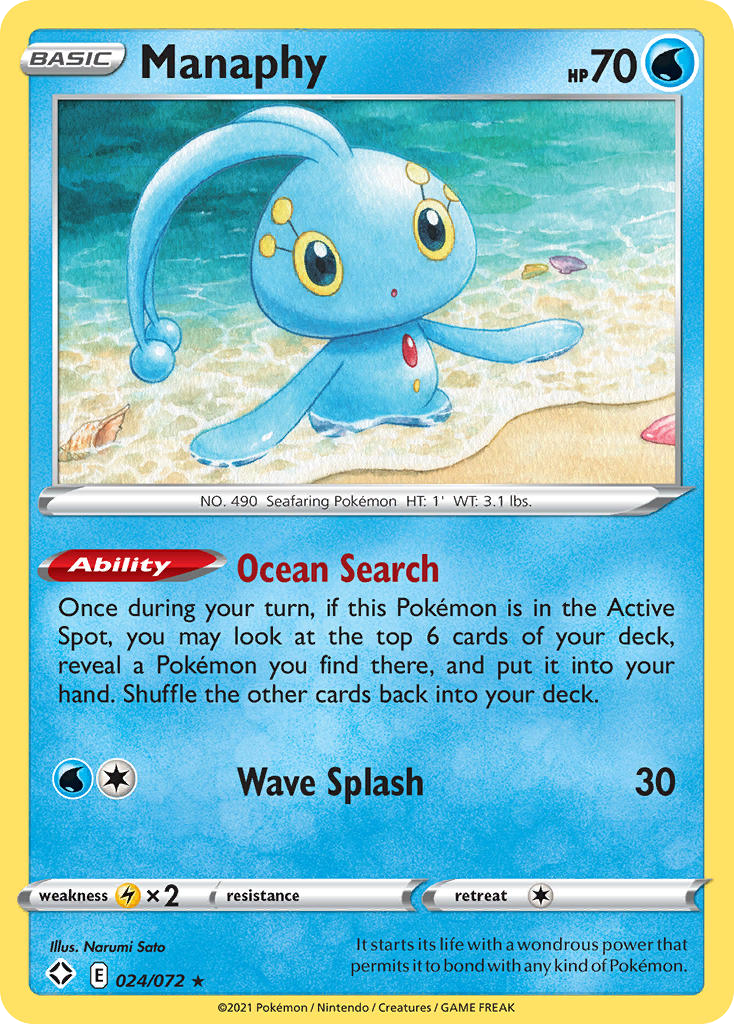 24/72 [SHF] Manaphy - Rare