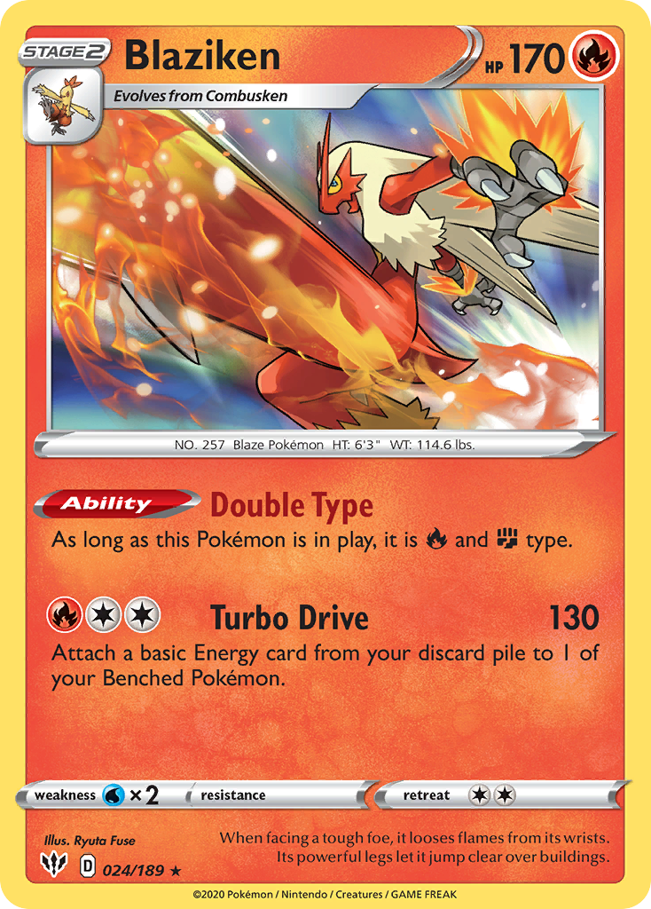 24/189 [DAA] Blaziken - Rare Holo