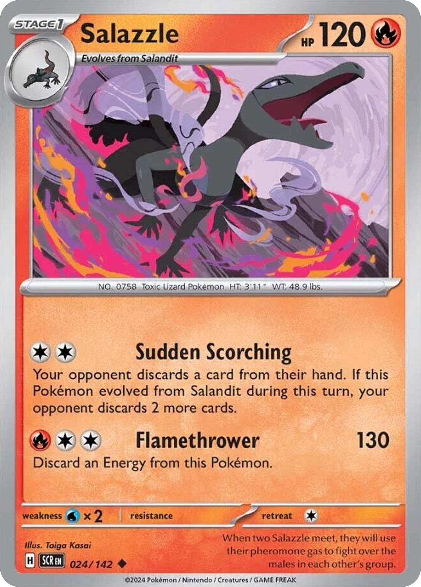 24/142 [SCR] Salazzle - Uncommon