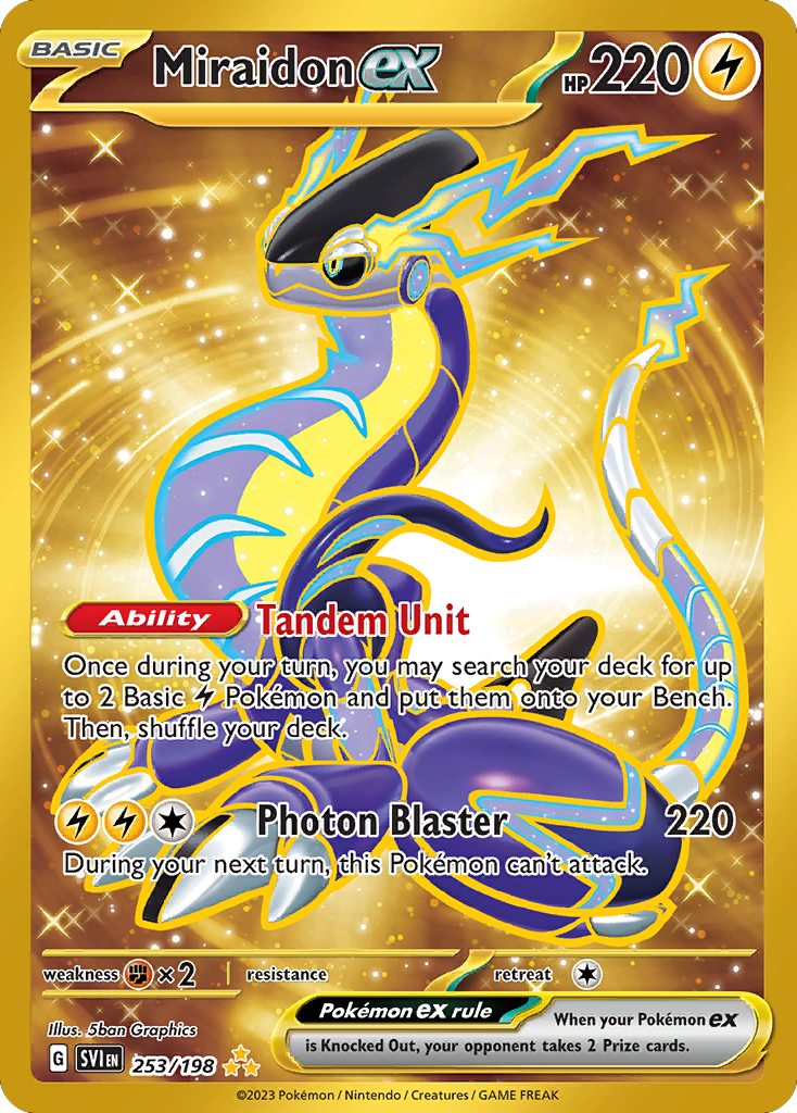 253/198 [SV1] Miraidon ex - Hyper Rare