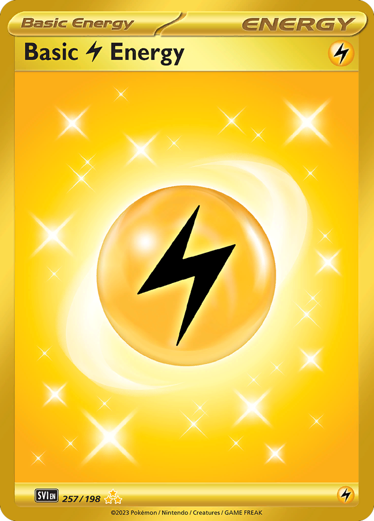 257/198 [SV1] Basic Lightning Energy - Hyper Rare