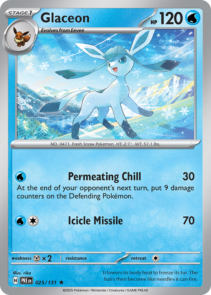 25/131 [PRE] Glaceon - Rare