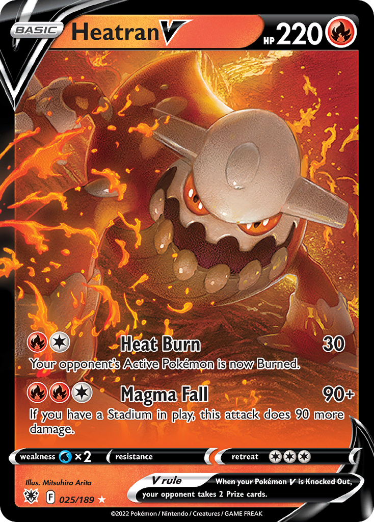 25/189 [ASR] Heatran V - Rare Holo V