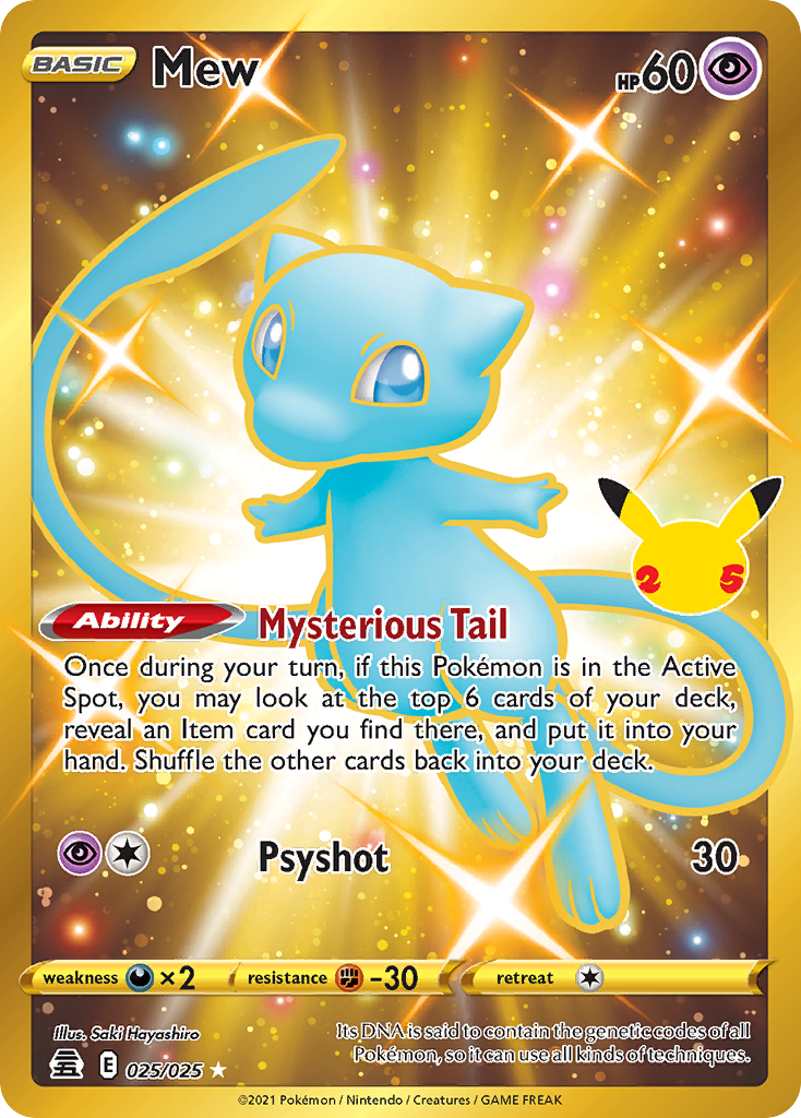 25/25 [CEL] Mew - Rare Holo
