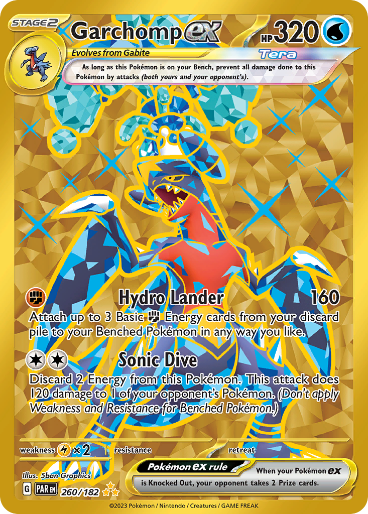 260/182 [SV4] Garchomp ex - Hyper Rare