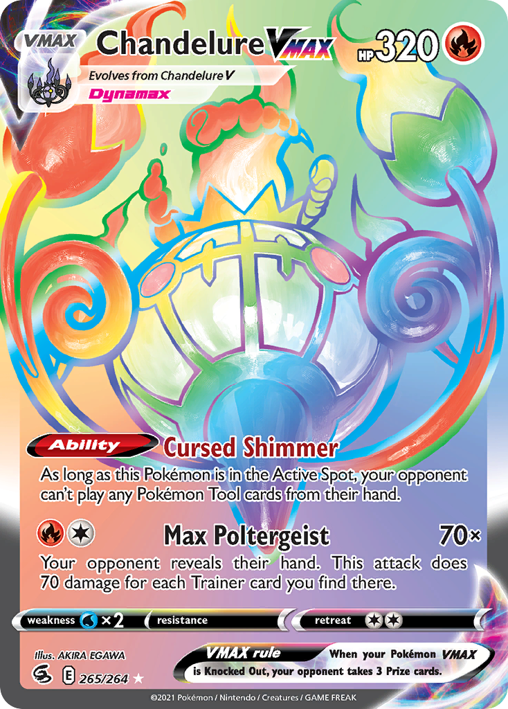 265/264 [FST] Chandelure VMAX - Rare Rainbow