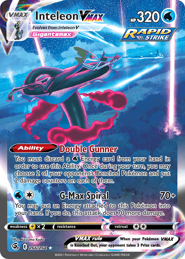 266/264 [FST] Inteleon VMAX - Rare Rainbow