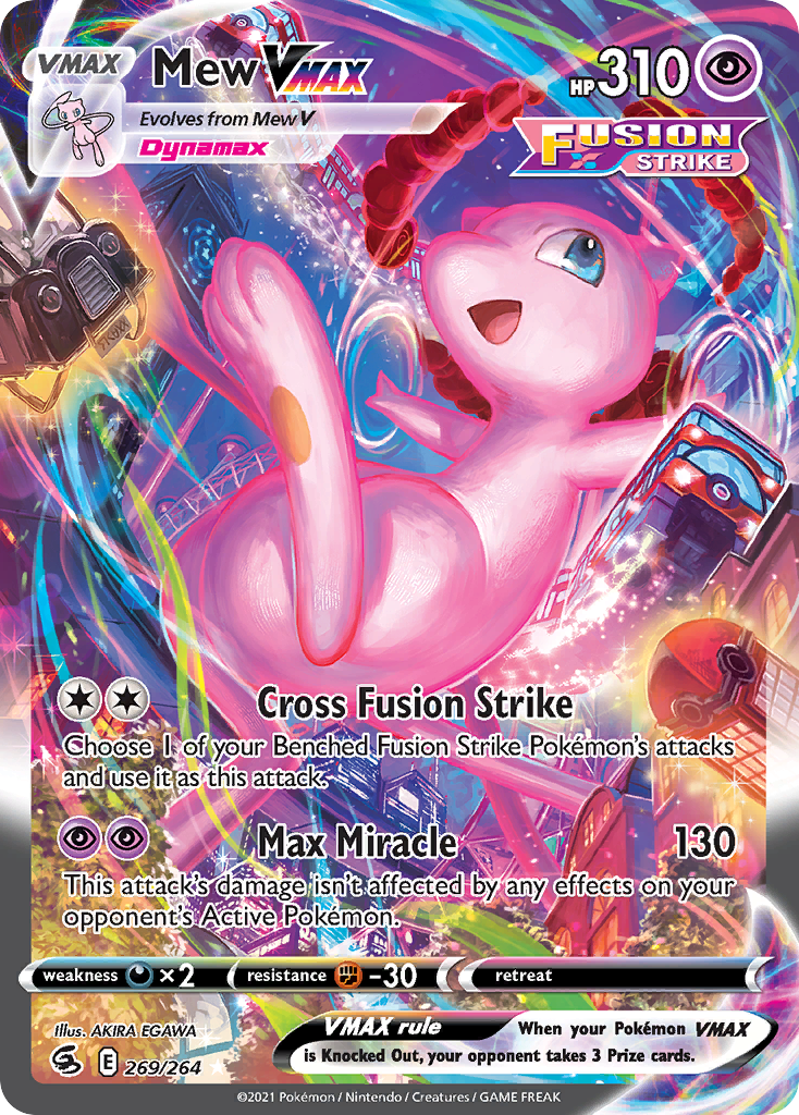 269/264 [FST] Mew VMAX - Rare Rainbow