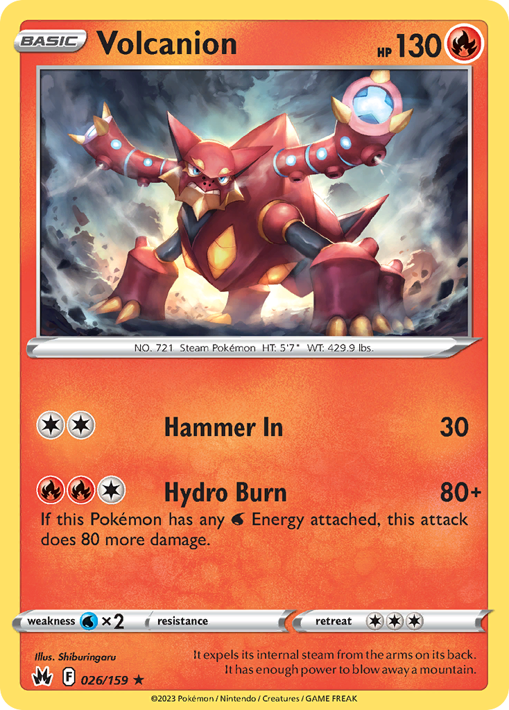 26/159 [CRZ] Volcanion - Rare Holo