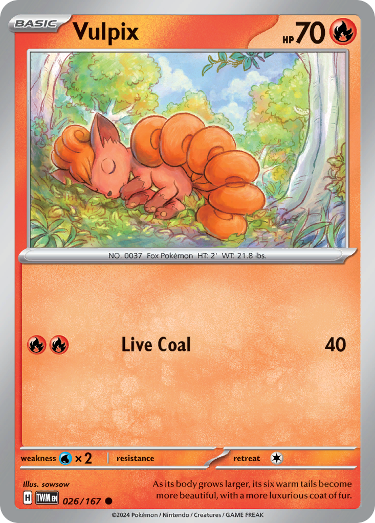 26/167 [TWM] Vulpix - Common