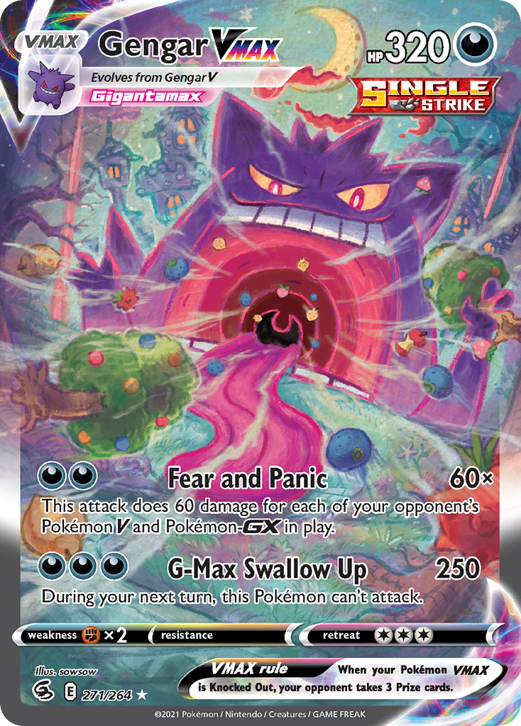 271/264 [FST] Gengar VMAX - Rare Rainbow