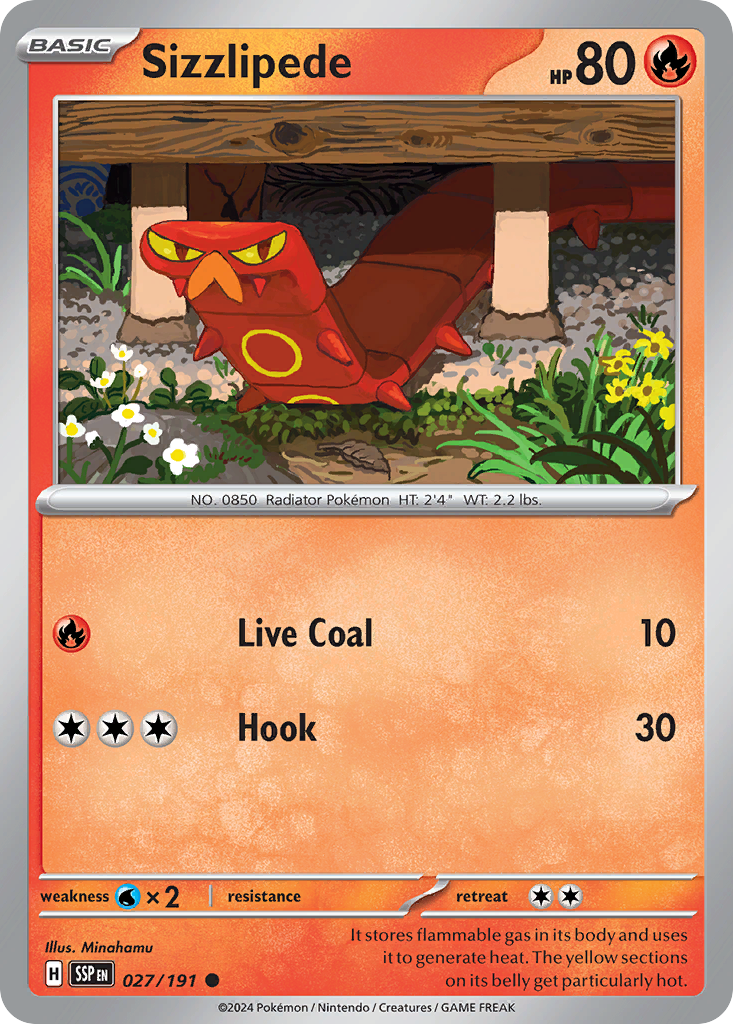 27/191 [SSP] Sizzlipede - Common