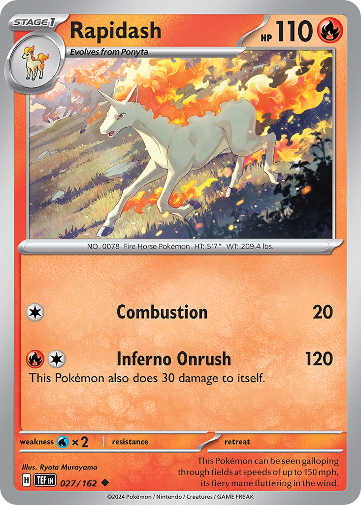 27/162 [TEF] Rapidash - Uncommon